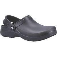 Skechers Work RIVERBOUND Mens Arch-Fit Slip Resistant Medical/Chef Clogs Black