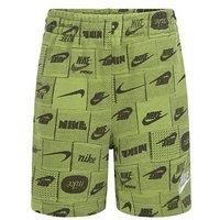 Nike Kids Boys Club All Over Print Shorts - Green