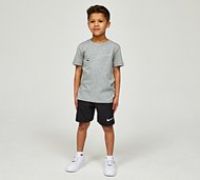 Nike Nursery Dri-FIT Woven Swoosh T-Shirt and Short Set - Black - Size 5-6Y