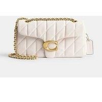 Coach  QUILTED TABBY 20  women's Shoulder Bag in Beige