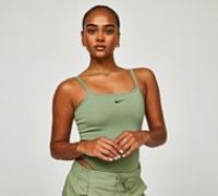 Nike Womens Essential Cami Bodysuit - Green - Size M