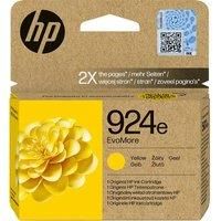 HP 924E EvoMore Yellow Original Ink Cartridge (P/N 4K0U9NE)