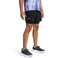 Under Armour Mens UA Woven Wdmk Shorts, Ultralight Running Shorts for Men, Breathable Men/'s Shorts, Modern Men/'s Gym Wear Black