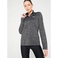 Under Armour Women/'s Tech 1/2 Zip - Twist, Women/'s Training Top, Comfortable Half Zip Top, Long Sleeve Top for Women Black