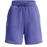 Under Armour Womens Essential Fleece Relax Bf Shorts - Purple