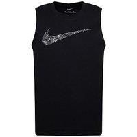 Nike Younger Boys All Day Play Swoosh Tank - Black