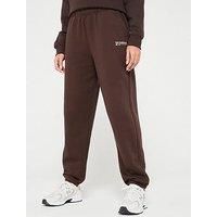 New Balance Womens Linear Heritage Brushed Back Fleece Sweatpant - Brown