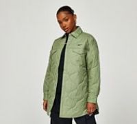 Nike Womens Trend Quilted Jacket - Green - Size M