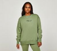 Nike Womens Gel Swoosh Back Print Sweatshirt - Green - Size XS