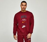 Nike Varsity Stacked Sweat - Red - Size S