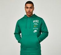 Nike Varsity Stacked Overhead Hoodie - Green - Size XS