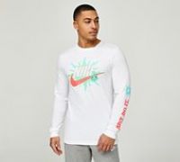 Nike Spring Break GFX Long Sleeve T-Shirt - White - Size XS