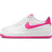 Nike white & pink air force 1 Girls Youth trainers