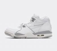 Nike white & grey air flight 89 Youth trainers