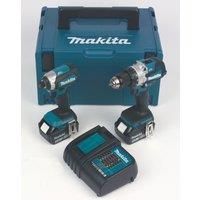 Makita DLX2507STJ 18V 2 x 5.0Ah Li-Ion LXT Brushless Cordless Twin Kit (886TM)