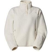 THE NORTH FACE Women/'s Cragmont Fleece 1/4 Snap Sweatshirt, Khaki Stone, XS