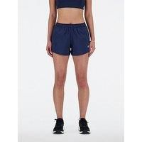 New Balance Womens Running Sport Essentials 3In Shorts - Navy