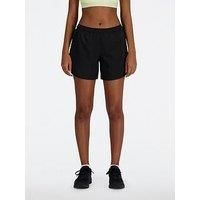 New Balance Womens Running Sport Essentials 5In Shorts - Black