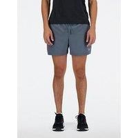 New Balance Men'S Running Sport Essentials 5 Inch Shorts - Grey