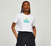 Nike Womens Organic Cotton T-Shirt - White - Size XS