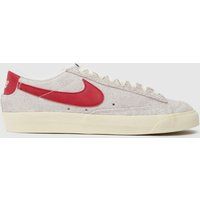 Nike blazer lo 77 vintage trainers in white & red