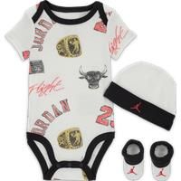 Nike Jordan MJ Essentials Baby Printed 3-Piece Set - White - Cotton