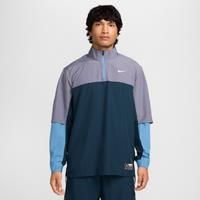 Nike Golf Club Men's Dri-FIT 1/2-Zip Golf Jacket - Blue - Polyester