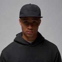 Nike Air Jordan Pro Unstructured Flat-Bill Hat - Black - Polyester