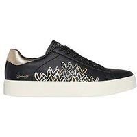 Skechers Goldcrown: Metallic Duraleather Heart Detail Lace-Up W/Air-Cooled Mf