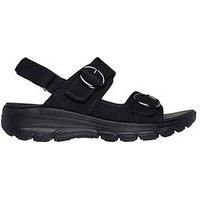 Skechers Easy Going Ring Buckle Trekker Sandals - Black