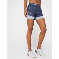 Under Armour Ladies Tech Play Up 2-in-1 Shorts Gym Running Training Fitness UA