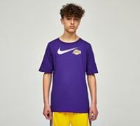 Nike Basketball Junior LA Lakers Essential T-Shirt - Purple - Size S/B