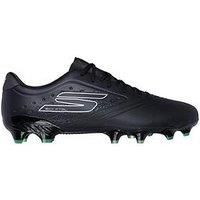 Skechers Mens Razor Gold Firm Ground Football Boot -Black/Silver