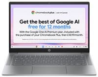 Hp Chromebook Plus 14 14A-Nf0000Na - 14In Fhd, Core I3-N305, 8Gb Ram, 256Gb Storage - Meteor Silver