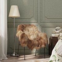 Icelandic Sheepskin Chair Cover Brown 70x110 cm