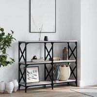 Console Table Grey Sonoma 100x28x80.5 cm Engineered Wood