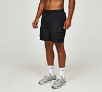 Faded Store Stretch Tech Woven Short - Black - Size L