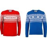 Personalised Handmade Nordic Christmas Jumper - 9 Sizes, 2 Colours!