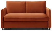 Kyoto Ruben Velvet 2 Seater Sofa Bed - Orange