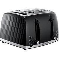 Russell Hobbs Honeycomb Black 4Slot Toaster  26071