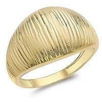 The Love Collection 9Ct Dc Dome Ring