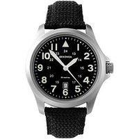 Sekonda Men'S Wingman Black Nylon Strap With Black Dial Watch