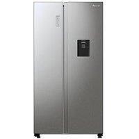 Fridgemaster Ms91547Dfe Total No Frost American Fridge Freezer With Non-Plumbed Water Dispenser - Silver - E Rated