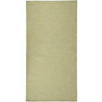 Outdoor Flatweave Rug 100x200 cm Green