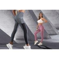 High Waist Yoga Pants For Women In 4 Sizes And 5 Colours - Pink