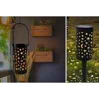 Solar Patterned Garden Pathway Light