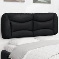 Headboard Cushion Black 135 cm Faux Leather