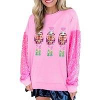 Women'S Christmas Sequin Sweatshirt - 9 Designs & 5 Sizes!