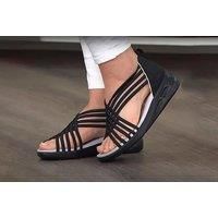 Criss Cross Wedge Shoes - 5 Sizes & Colours! - Black