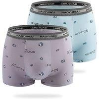 4 Pairs Of Men'S Mid-Waist Boxer Briefs - 5 Sizes, 2 Designs